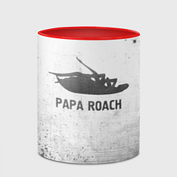 Кружка 3D Papa Roach - white gradient, цвет: 3D-белый + красный — фото 2