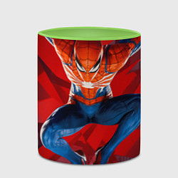 Кружка 3D Fly spiderman, цвет: 3D-белый + светло-зеленый — фото 2