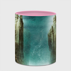 Кружка 3D Великая река Андуин Властелин колец, цвет: 3D-белый + розовый — фото 2