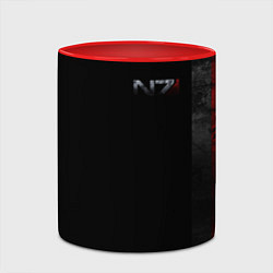 Кружка 3D Shepard N7 - темный, цвет: 3D-белый + красный — фото 2