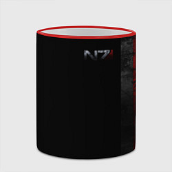 Кружка 3D Shepard N7 - темный, цвет: 3D-красный кант — фото 2