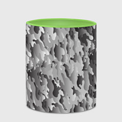 Кружка 3D Монохромный камуфляж, цвет: 3D-белый + светло-зеленый — фото 2