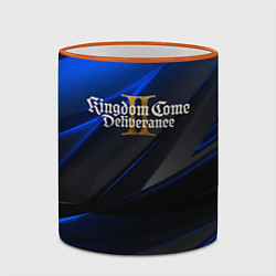 Кружка 3D Kingdom Come Deliverance 2 black blue, цвет: 3D-оранжевый кант — фото 2