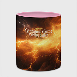 Кружка 3D Kingdom Come Deliverance 2 молния, цвет: 3D-белый + розовый — фото 2