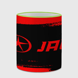 Кружка 3D JAC - red gradient по-горизонтали, цвет: 3D-светло-зеленый кант — фото 2