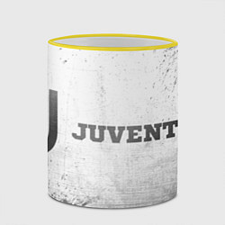 Кружка 3D Juventus - white gradient по-горизонтали, цвет: 3D-желтый кант — фото 2