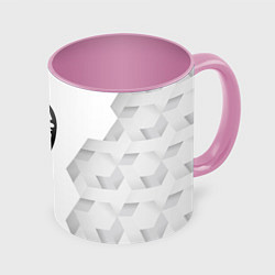 Кружка 3D Spirited Away white poly, цвет: 3D-белый + розовый