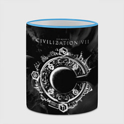 Кружка 3D Civilization VII, цвет: 3D-небесно-голубой кант — фото 2