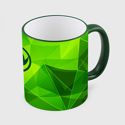 Кружка 3D Dongfeng green poly, цвет: 3D-зеленый кант