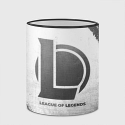 Кружка 3D League of Legends - white gradient, цвет: 3D-черный кант — фото 2