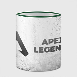 Кружка 3D Apex Legends - white gradient по-горизонтали, цвет: 3D-зеленый кант — фото 2