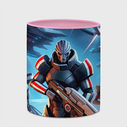 Кружка 3D Mass Effect - space fantasy, цвет: 3D-белый + розовый — фото 2