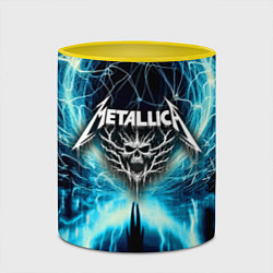 Кружка 3D Neon glow - Metallica, цвет: 3D-белый + желтый — фото 2