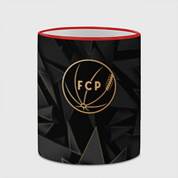 Кружка 3D Porto golden poly, цвет: 3D-красный кант — фото 2