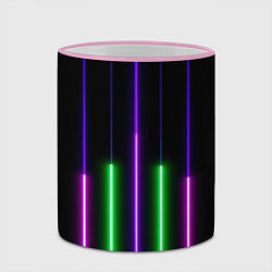 Кружка 3D Color Purple green pink, цвет: 3D-розовый кант — фото 2