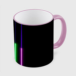 Кружка 3D Color Purple green pink, цвет: 3D-розовый кант