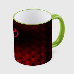 Кружка 3D Toyota red poly, цвет: 3D-светло-зеленый кант