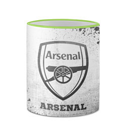 Кружка 3D Arsenal - white gradient, цвет: 3D-светло-зеленый кант — фото 2