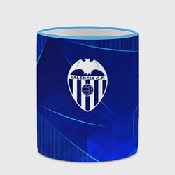 Кружка 3D Valencia blue poly, цвет: 3D-небесно-голубой кант — фото 2