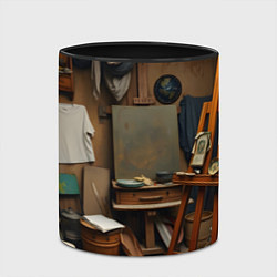 Кружка 3D Мастерская художника, цвет: 3D-белый + черный — фото 2