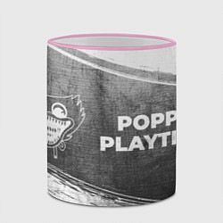 Кружка 3D Poppy Playtime - grey gradient по-горизонтали, цвет: 3D-розовый кант — фото 2
