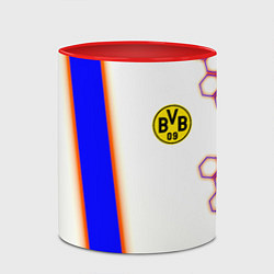 Кружка 3D Borussia geometry sport, цвет: 3D-белый + красный — фото 2