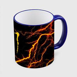 Кружка 3D Monster energy storm, цвет: 3D-синий кант