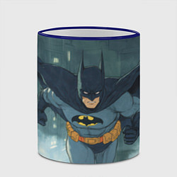 Кружка 3D Бэтмен старый стиль, цвет: 3D-синий кант — фото 2