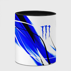 Кружка 3D Monster energy линии абстракции, цвет: 3D-белый + черный — фото 2