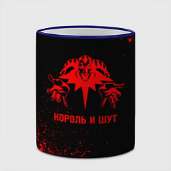 Кружка 3D Король и Шут - red gradient, цвет: 3D-синий кант — фото 2