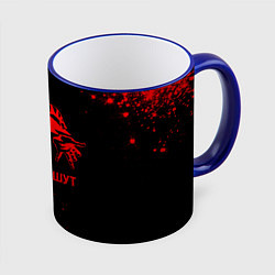 Кружка 3D Король и Шут - red gradient, цвет: 3D-синий кант