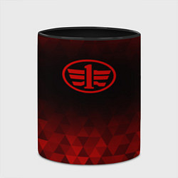 Кружка 3D FAW red poly, цвет: 3D-белый + черный — фото 2