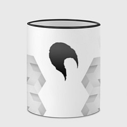 Кружка 3D Date A Live white poly, цвет: 3D-черный кант — фото 2