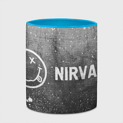 Кружка 3D Nirvana - grey gradient по-горизонтали, цвет: 3D-белый + небесно-голубой — фото 2