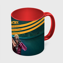Кружка 3D Far Cry villains, цвет: 3D-белый + красный