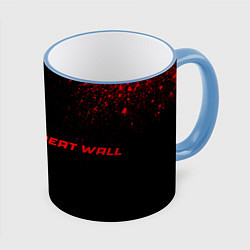Кружка 3D Great Wall - red gradient по-горизонтали, цвет: 3D-небесно-голубой кант