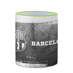 Кружка 3D Barcelona - grey gradient по-горизонтали, цвет: 3D-светло-зеленый кант — фото 2