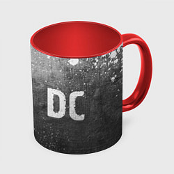 Кружка 3D AC DC - grey gradient по-горизонтали, цвет: 3D-белый + красный