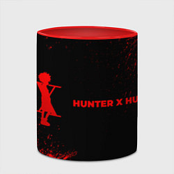 Кружка 3D Hunter x Hunter - red gradient по-горизонтали, цвет: 3D-белый + красный — фото 2