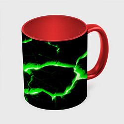 Кружка 3D Разлом, цвет: 3D-белый + красный