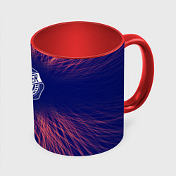 Кружка 3D Chrysler red energy, цвет: 3D-белый + красный