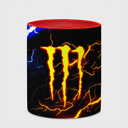 Кружка 3D Monster energy шторм, цвет: 3D-белый + красный — фото 2
