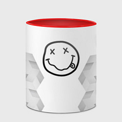 Кружка 3D Nirvana white poly, цвет: 3D-белый + красный — фото 2