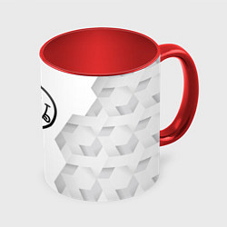 Кружка 3D Nirvana white poly, цвет: 3D-белый + красный