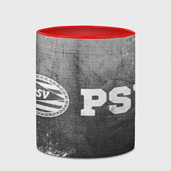 Кружка 3D PSV - grey gradient по-горизонтали, цвет: 3D-белый + красный — фото 2