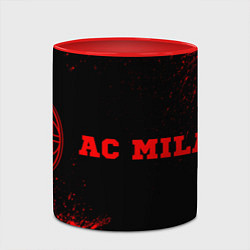 Кружка 3D AC Milan - red gradient по-горизонтали, цвет: 3D-белый + красный — фото 2