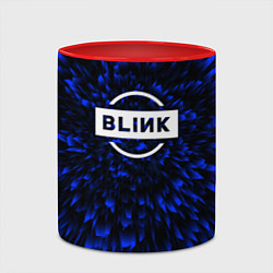 Кружка 3D Blackpink blue energy, цвет: 3D-белый + красный — фото 2