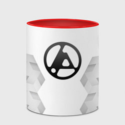 Кружка 3D Linkin Park 2024 white poly, цвет: 3D-белый + красный — фото 2