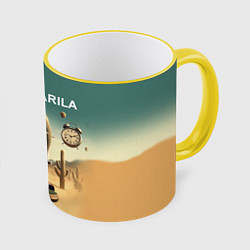 Кружка цветная Слон кактус - брейнрот мем