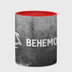 Кружка 3D Behemoth - grey gradient по-горизонтали, цвет: 3D-белый + красный — фото 2
